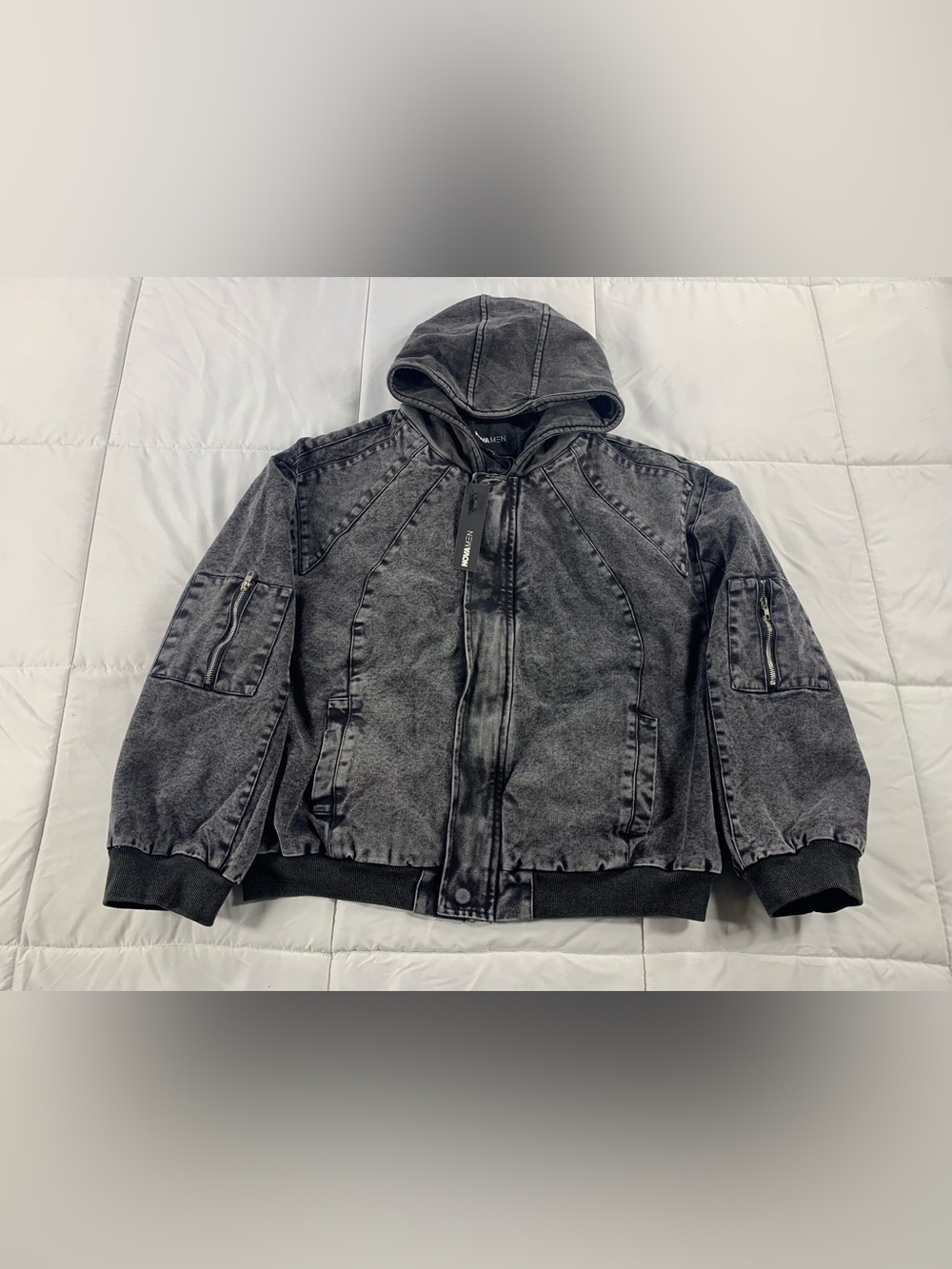 New fashion nova Oversized Padded Hooded Utility Bomber size L